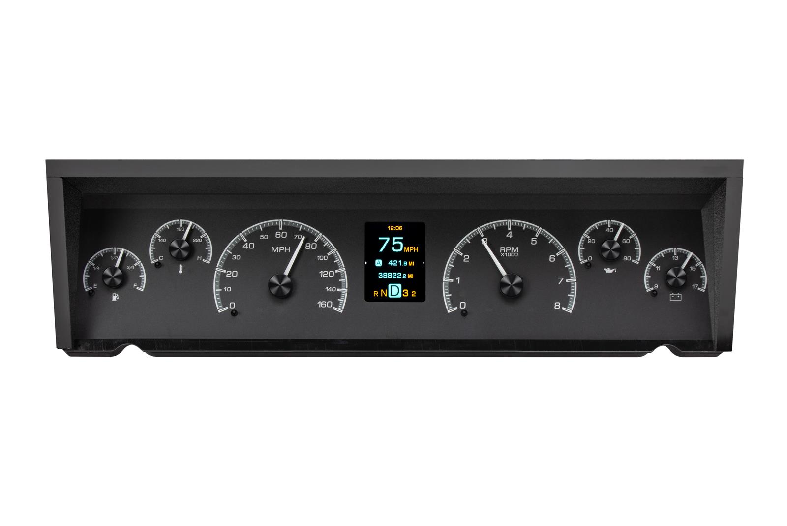 Dakota Digital HDX Direct-Fit Analog Gauge Systems HDX-77C-CAP-K