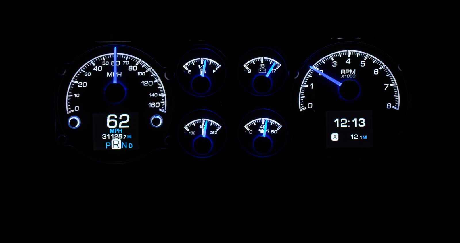 Dakota Digital HDX Direct-Fit Analog Gauge Systems HDX-78C-MC-S