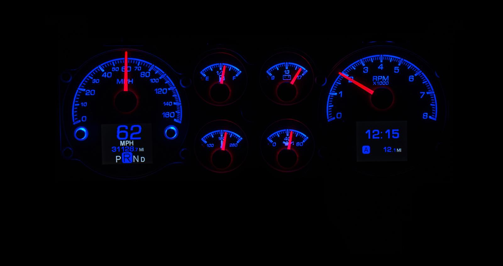 Dakota Digital HDX Direct-Fit Analog Gauge Systems HDX-78C-MC-S