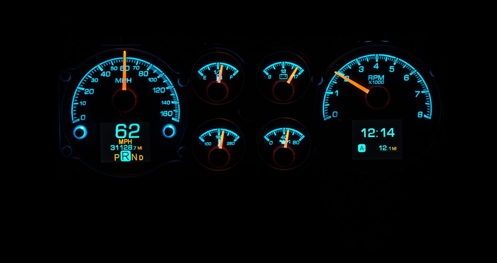 Dakota Digital HDX Direct-Fit Analog Gauge Systems HDX-78C-MC-S