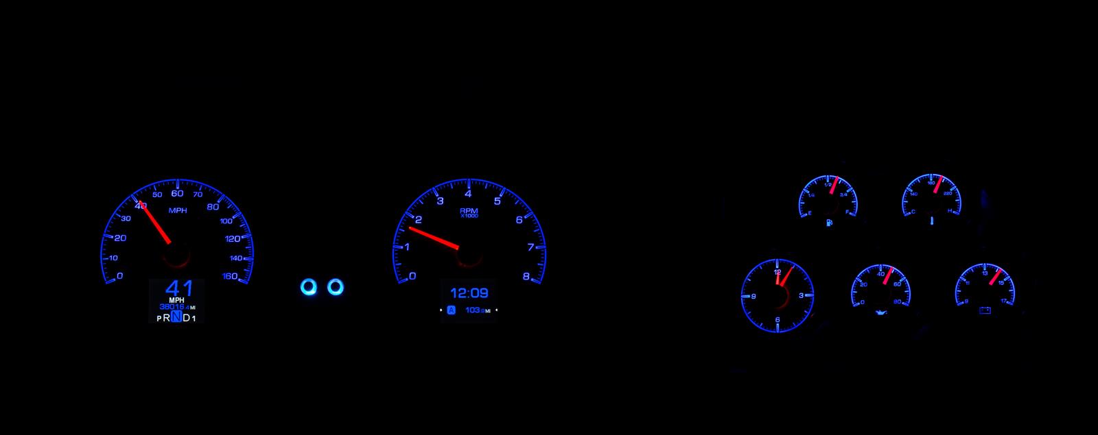 Dakota Digital HDX Direct-Fit Analog Gauge Systems HDX-78C-VET-K