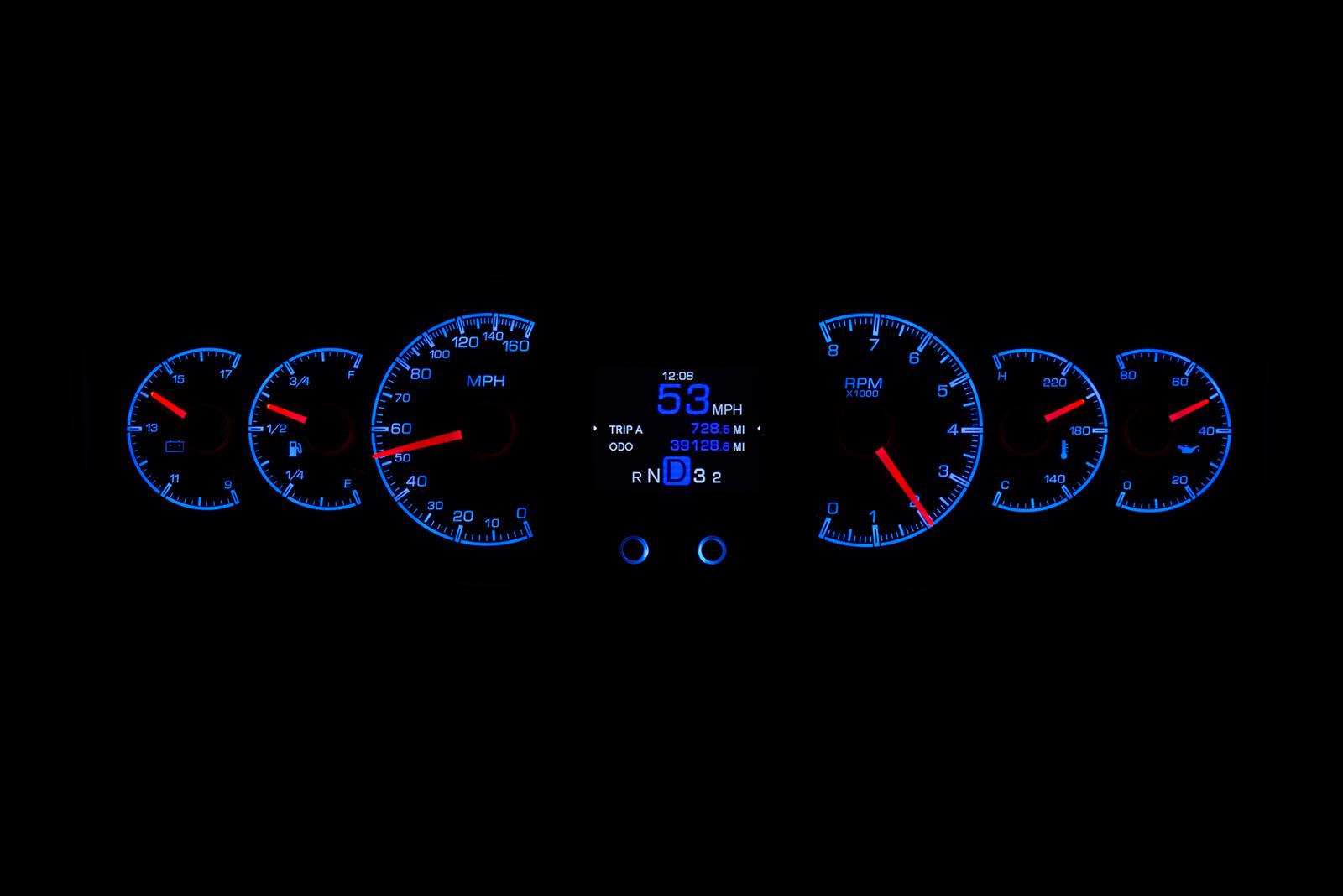 Dakota Digital HDX Direct-Fit Analog Gauge Systems HDX-780-CUT-S