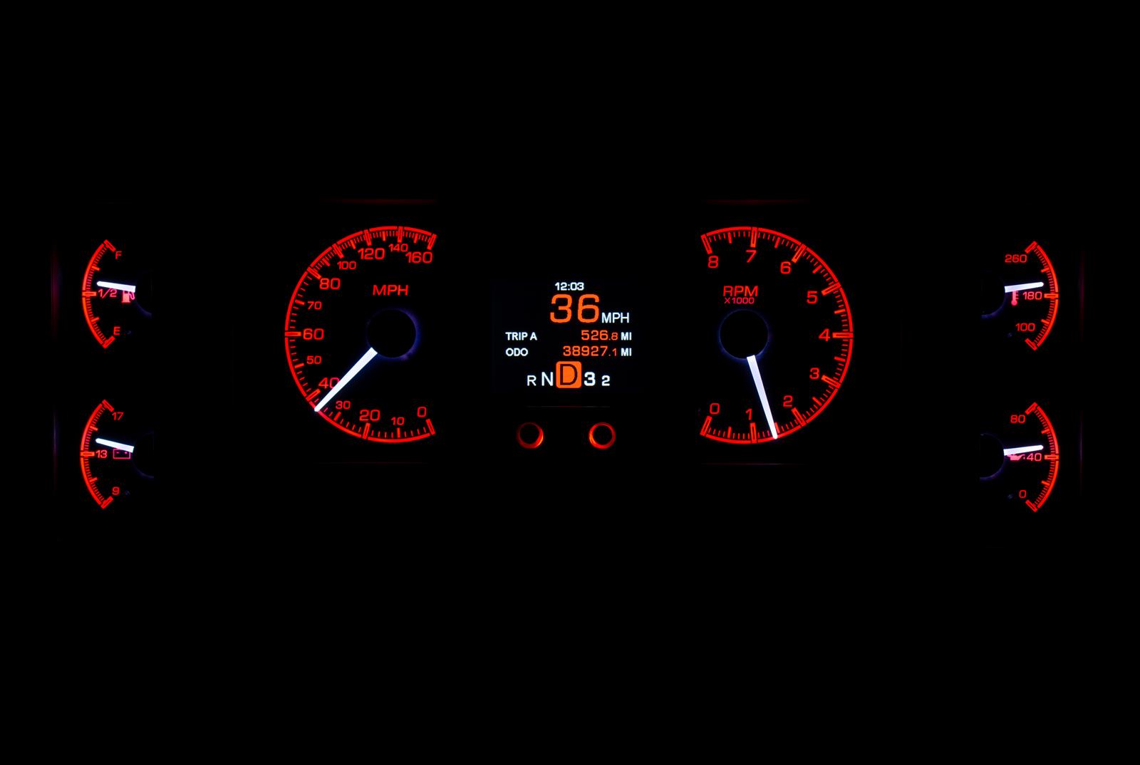 Dakota Digital HDX Direct-Fit Analog Gauge Systems HDX-84B-REG-K