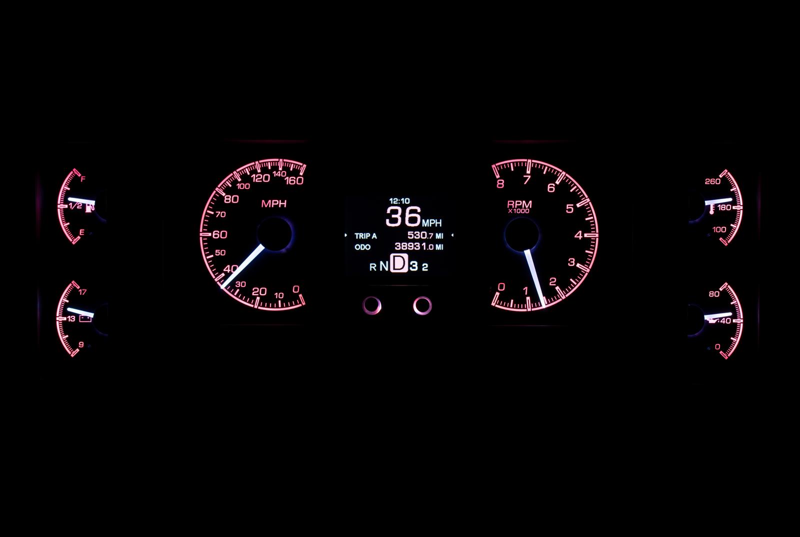 Dakota Digital HDX Direct-Fit Analog Gauge Systems HDX-84B-REG-S