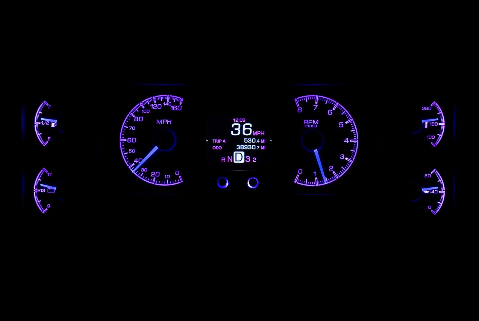 Dakota Digital HDX Direct-Fit Analog Gauge Systems HDX-84B-REG-K