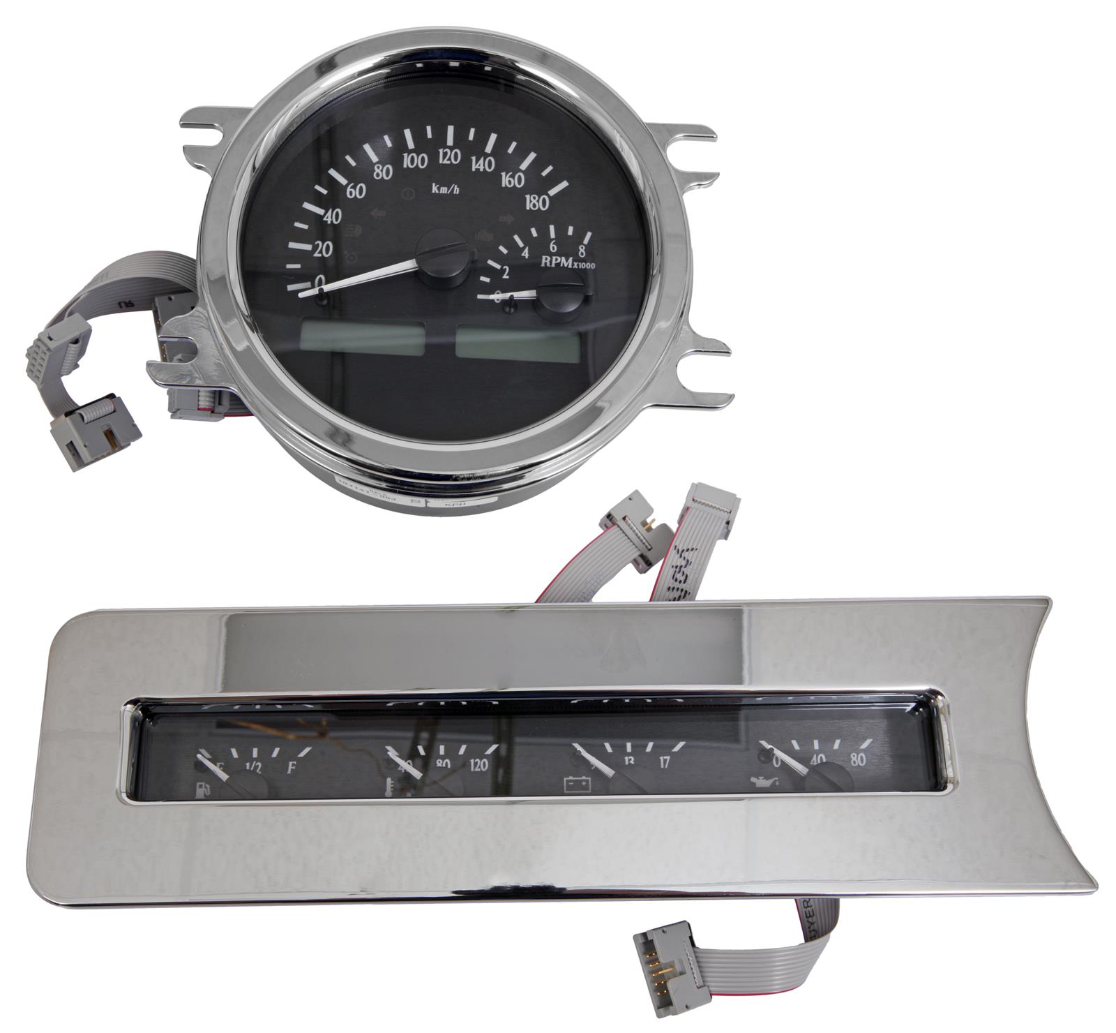 Dakota Digital VHX Series Direct-Fit Analog Gauge Systems MHX-41C-K-B