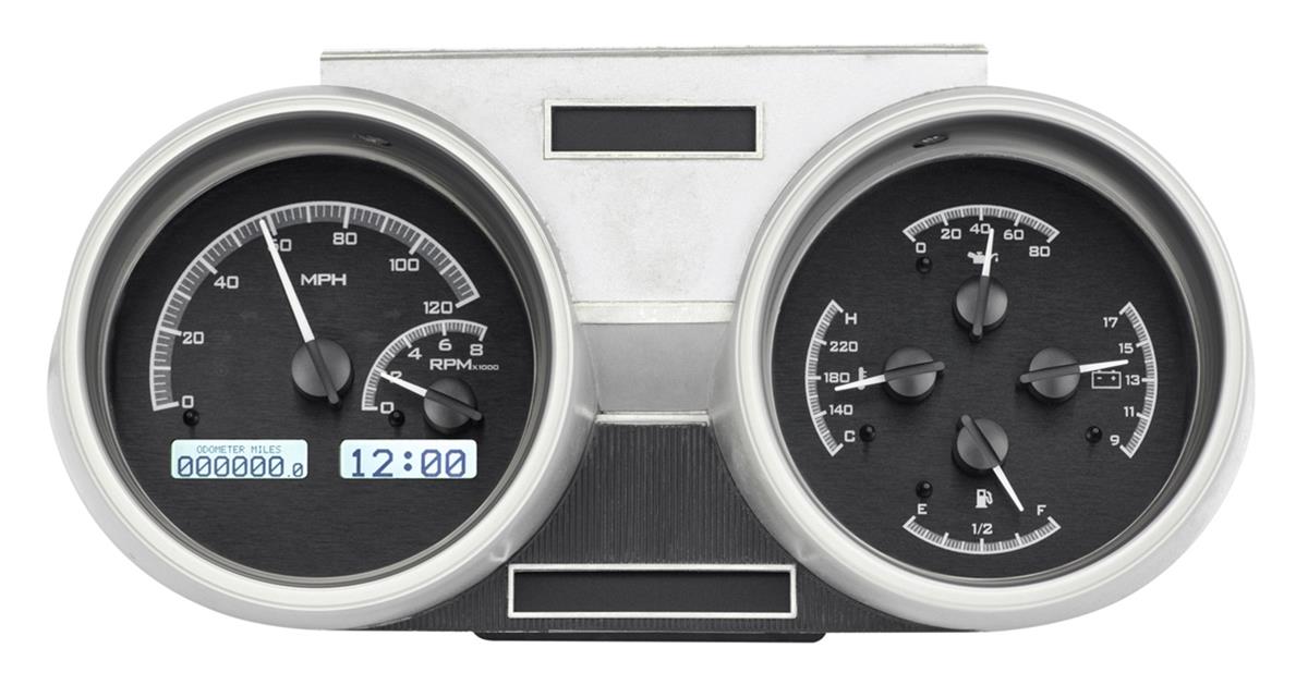 Dakota Digital VHX Series Direct-Fit Analog Gauge Systems VHX-66O-CUT-K-W