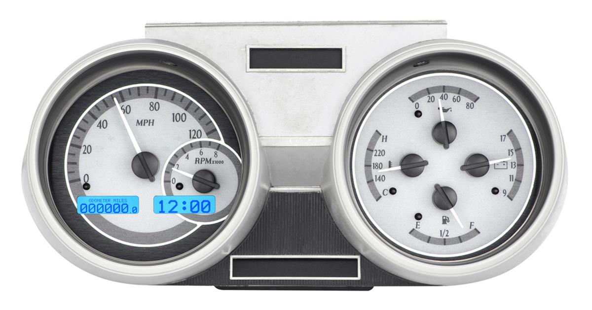 Dakota Digital VHX Series Direct-Fit Analog Gauge Systems VHX-66O-CUT-S-B