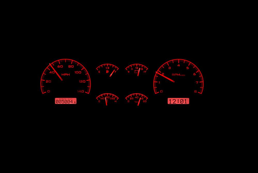 Dakota Digital VHX Series Direct-Fit Analog Gauge Systems VHX-78C-MAL-S-R