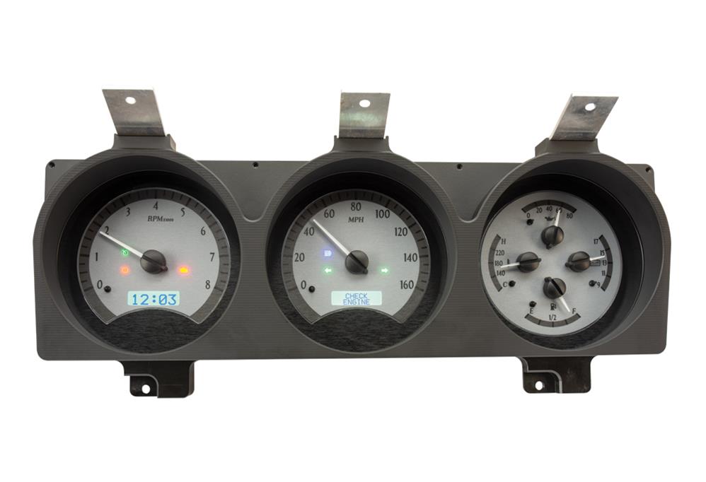 Dakota Digital VHX Series Direct-Fit Analog Gauge Systems MHX-81D-PU-S-W