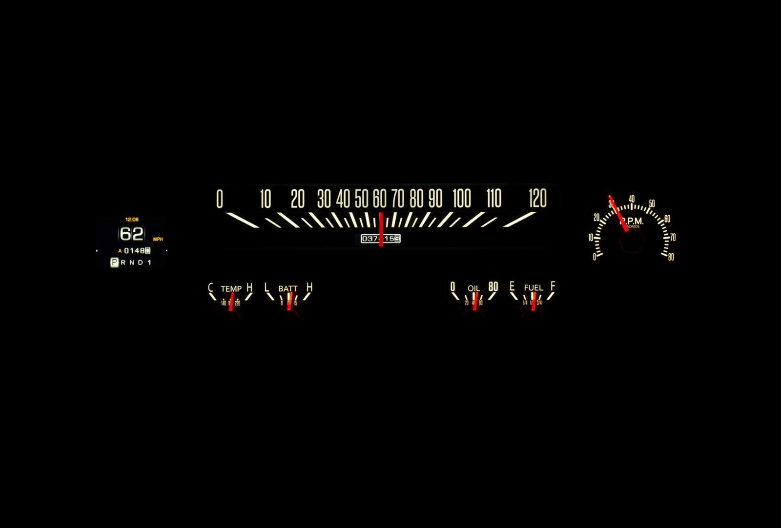 Dakota Digital RTX Direct-Fit Gauge Kits RTX-64C-PU-X