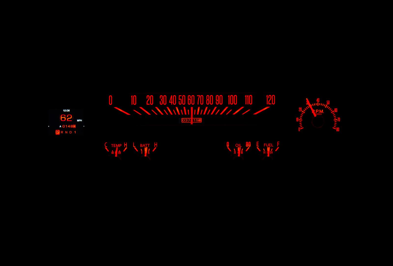 Dakota Digital RTX Direct-Fit Gauge Kits RTX-64C-PU-X