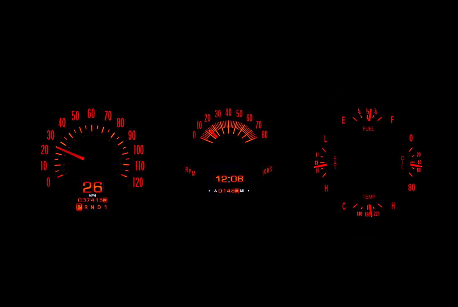 Dakota Digital RTX Direct-Fit Gauge Kits RTX-64C-CVL-X