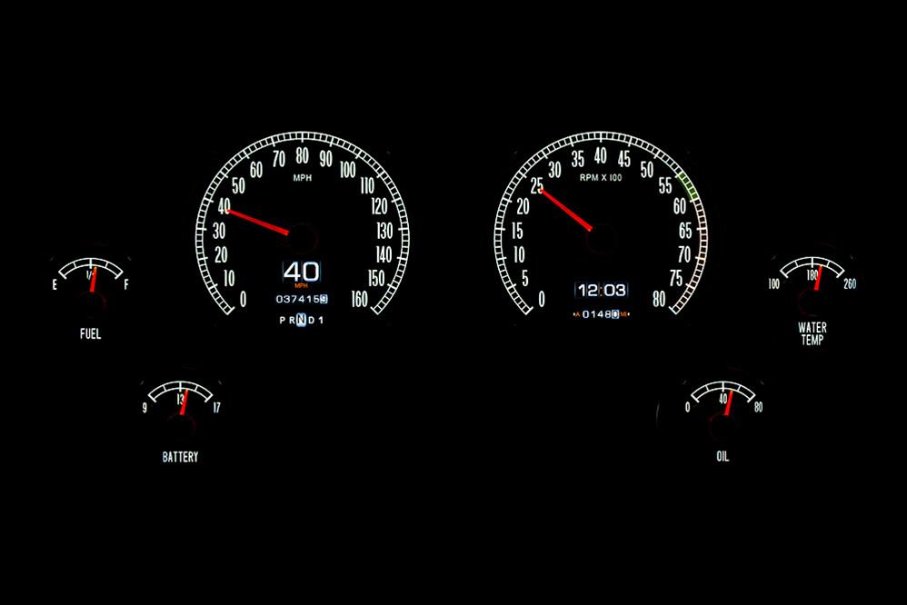 Dakota Digital RTX Direct-Fit Gauge Kits RTX-65C-VET-X