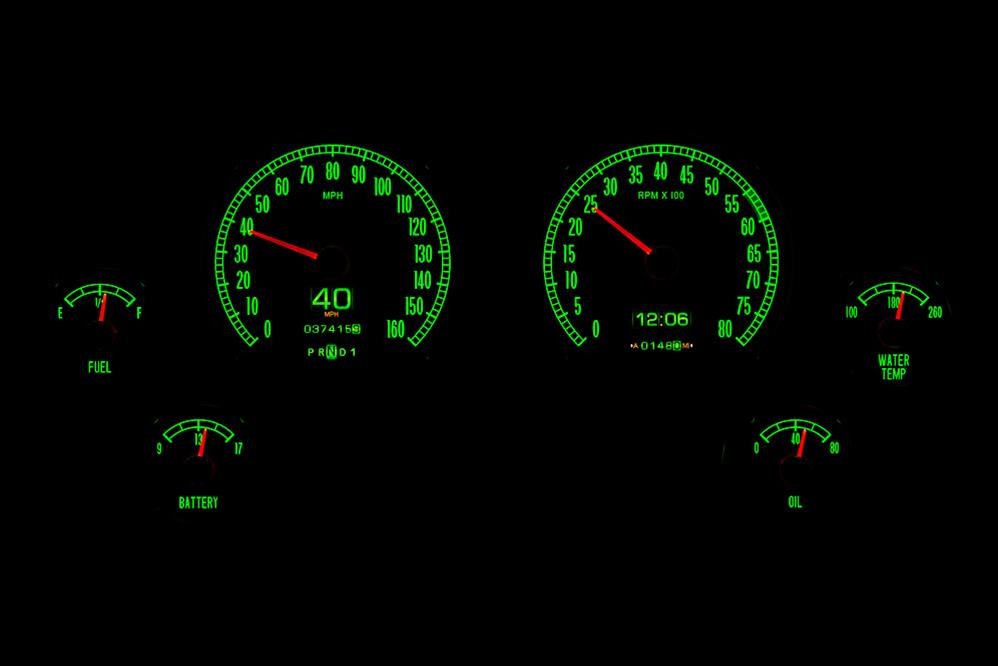 Dakota Digital RTX Direct-Fit Gauge Kits RTX-65C-VET-X