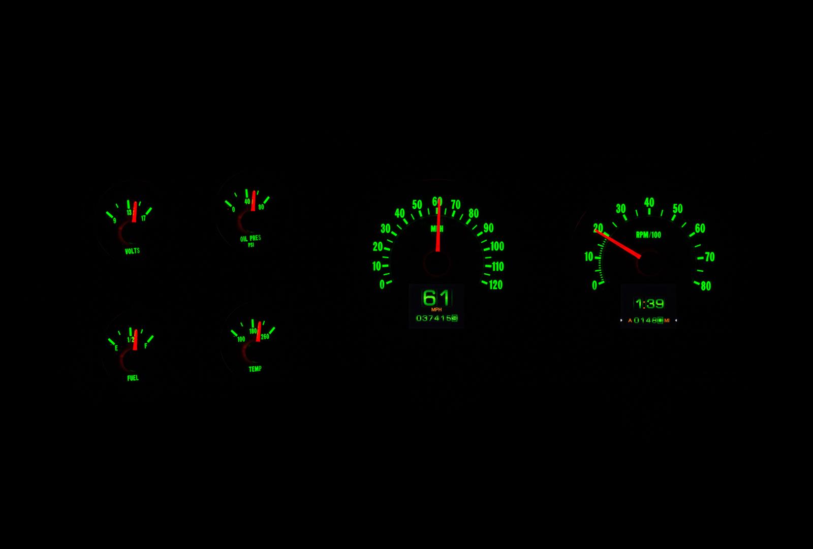 Dakota Digital RTX Direct-Fit Gauge Kits RTX-76C-PU-X