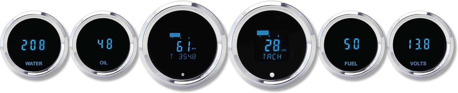 Dakota Digital Odyssey Solarix Digital Gauge Kits SLX-60-1-C