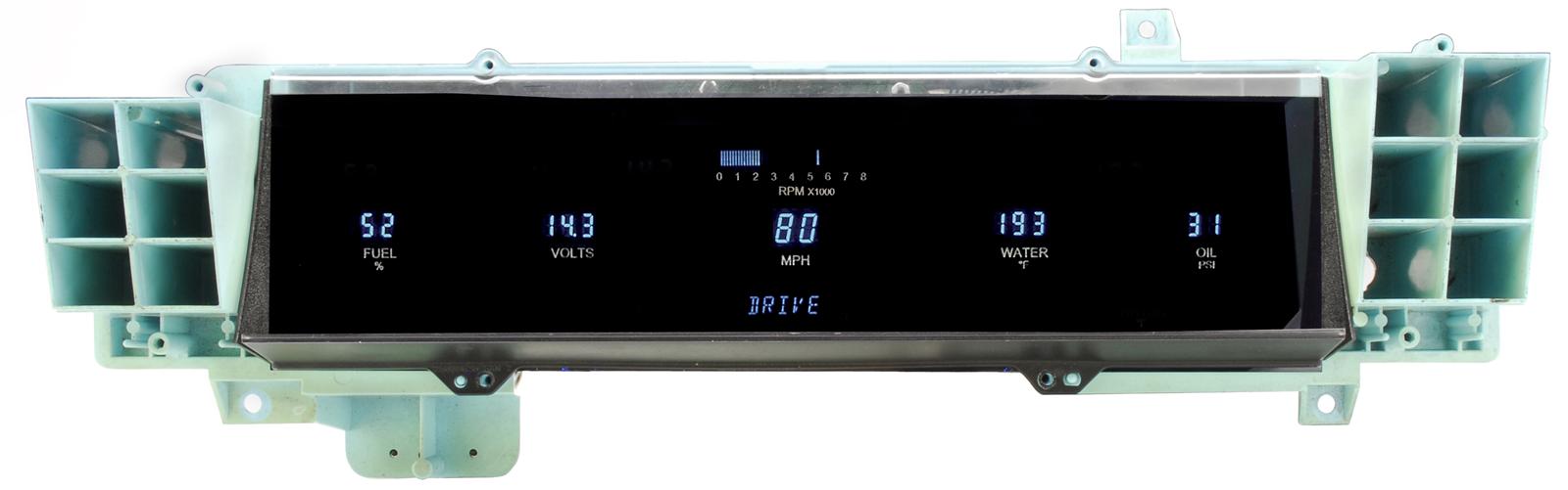 Dakota Digital VFD3 Direct-Fit Digital Instrument Systems VFD3-91C-CAP-AZ