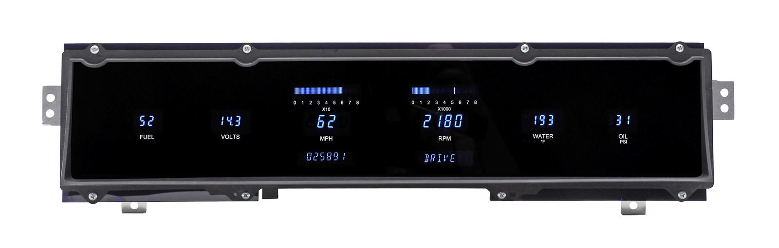 Dakota Digital VFD3 Direct-Fit Digital Instrument Systems VFD3-91C-CAP-DZ