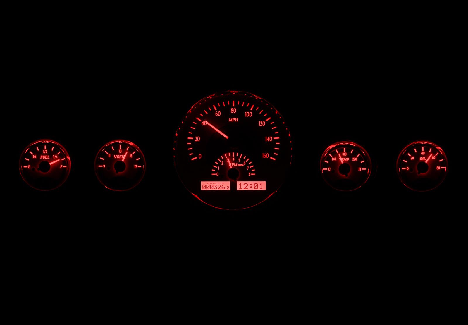 Dakota Digital Gauges VHX-1015-S-R