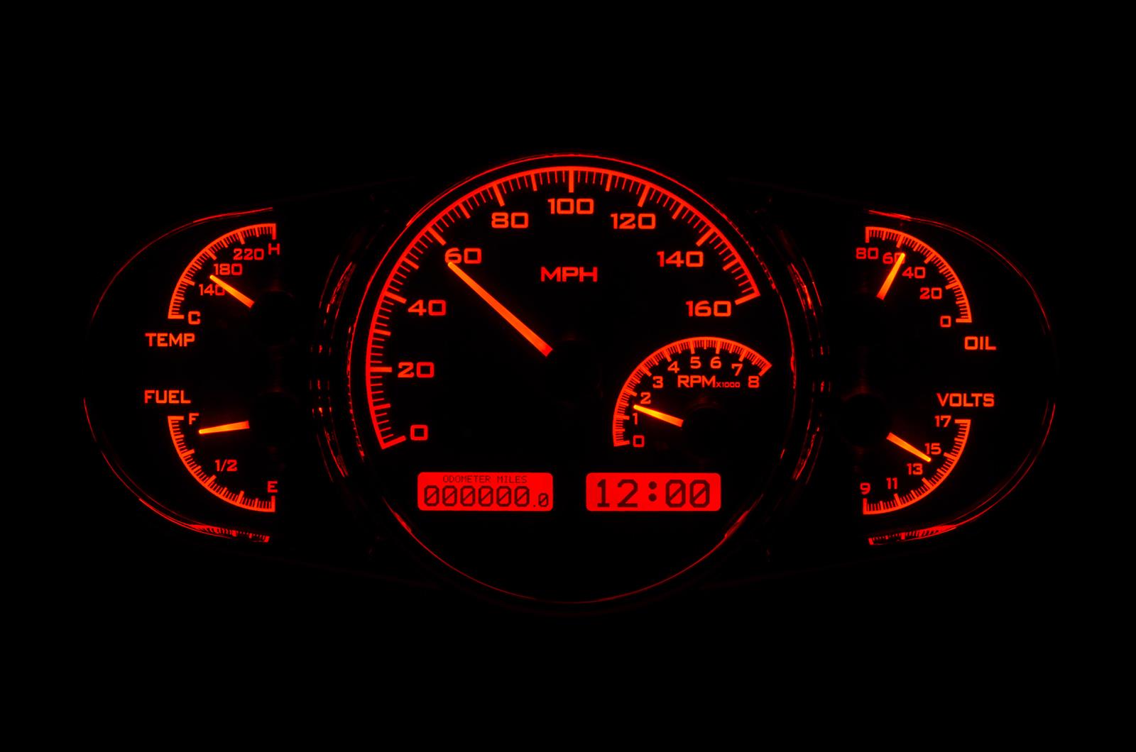 Dakota Digital Gauges VHX-1016-K-R
