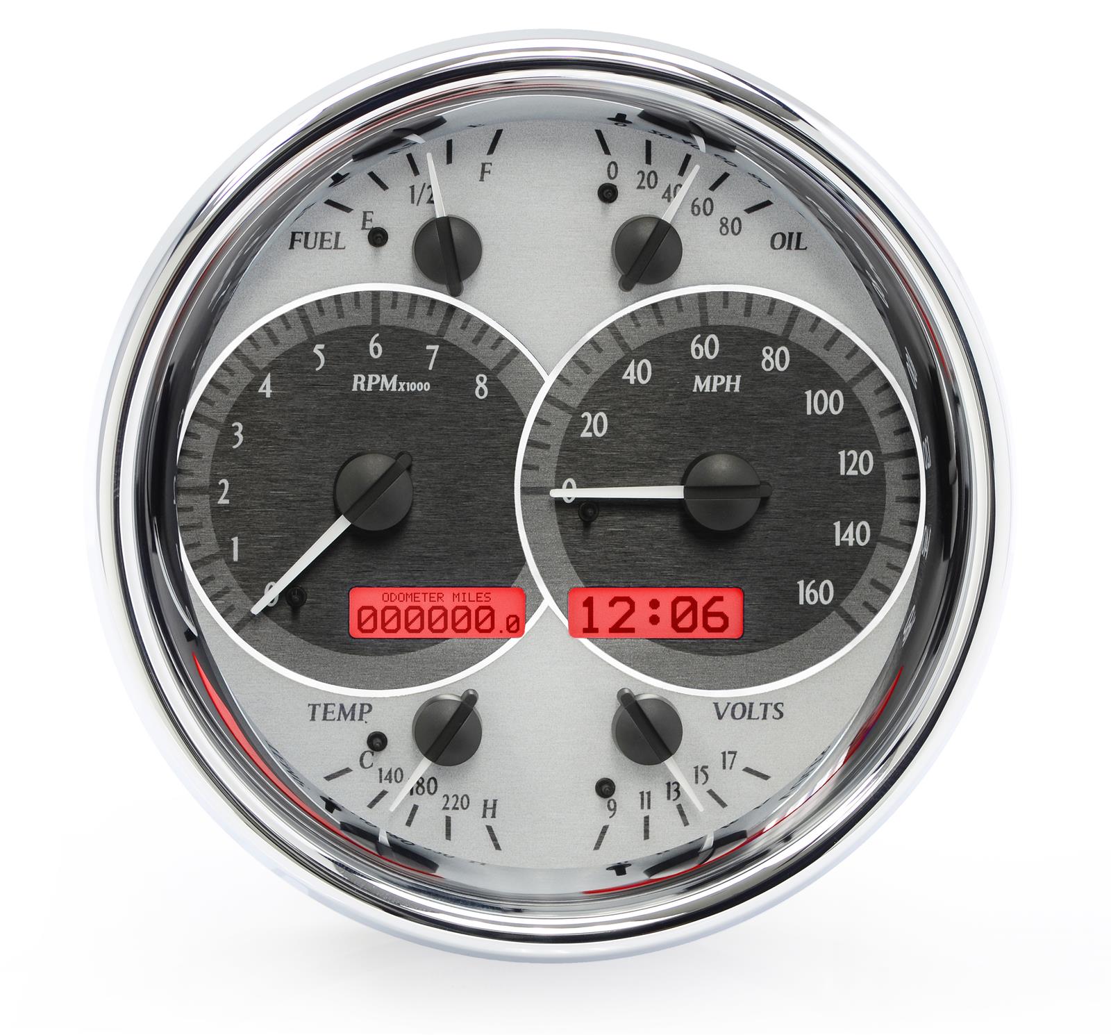 Dakota Digital VHX Series Universal Round Analog Gauge Kits VHX-1019-S-R