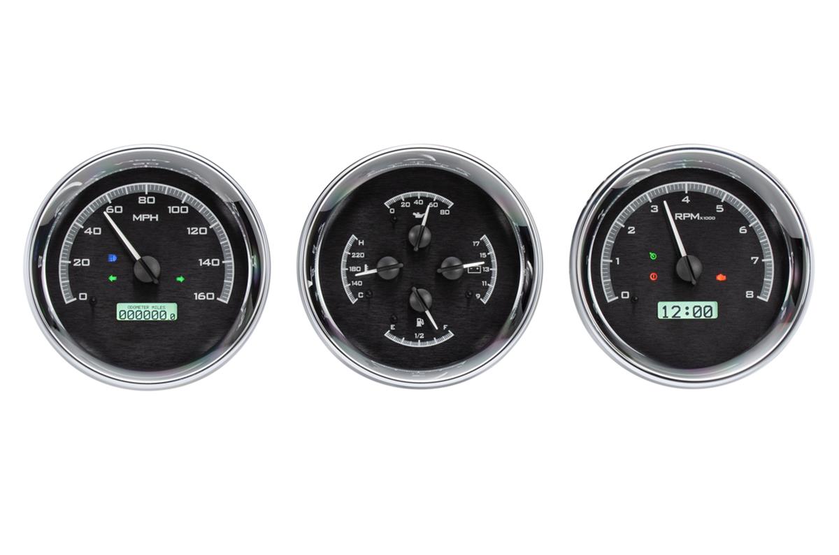 Dakota Digital VHX Series Universal Round Analog Gauge Kits VHX-1020-K-W