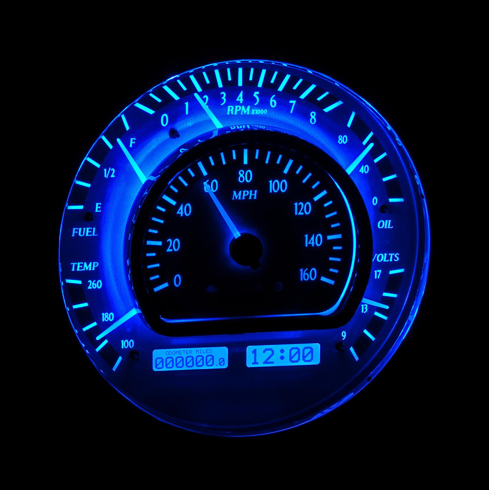 Dakota Digital VHX Series Multi-Level Round Analog Gauge Kits VHX-1021-S-B