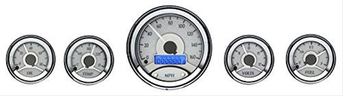 Dakota Digital VHX Series Universal Round Analog Gauge Kits VHX-1050-S-B
