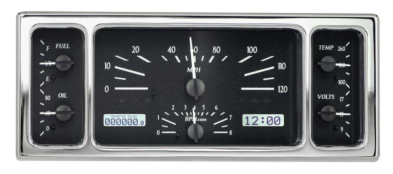 Dakota Digital VHX Series Direct-Fit Analog Gauge Systems VHX-35F-K-W