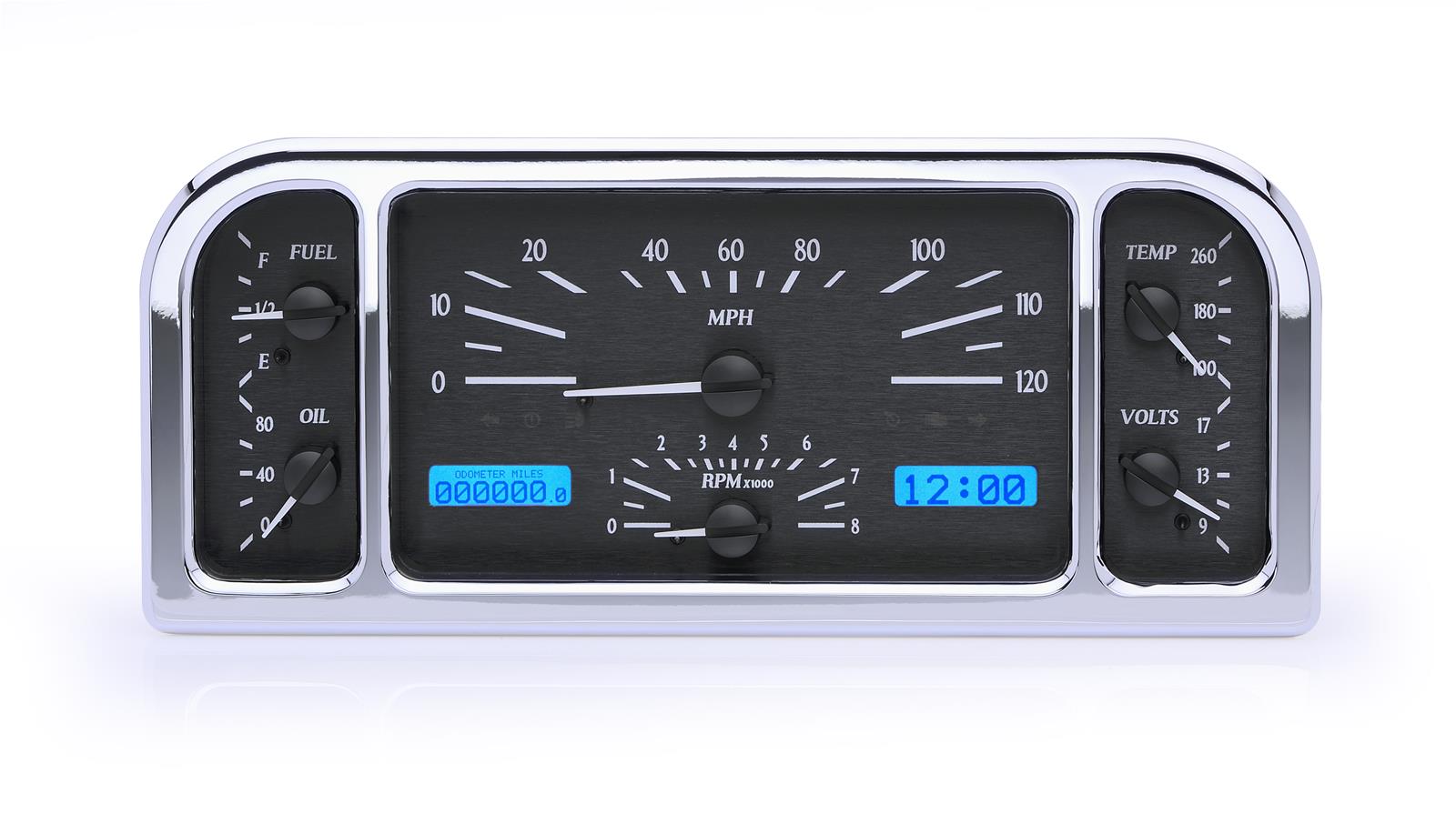 Dakota Digital VHX Series Direct-Fit Analog Gauge Systems VHX-37F-K-B