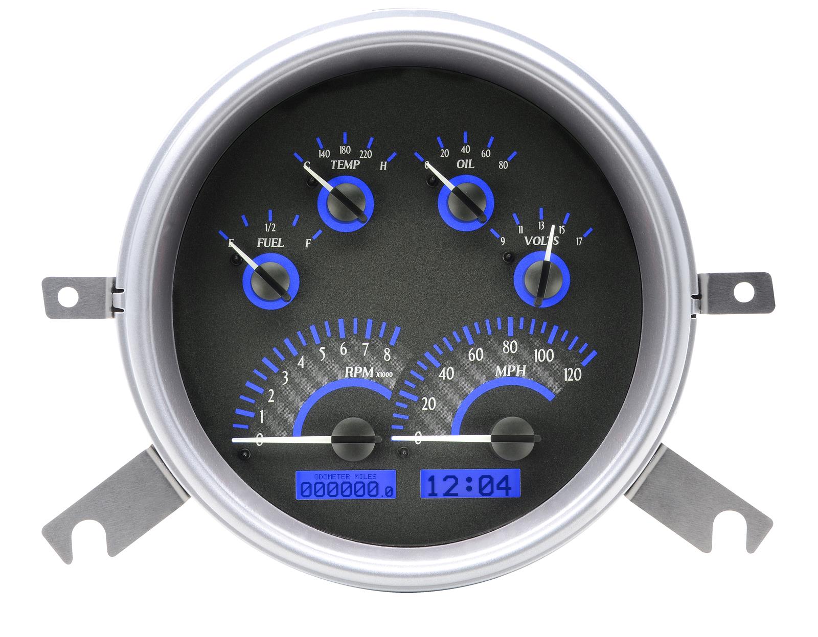 Dakota Digital VHX Series Direct-Fit Analog Gauge Systems VHX-49C-C-B