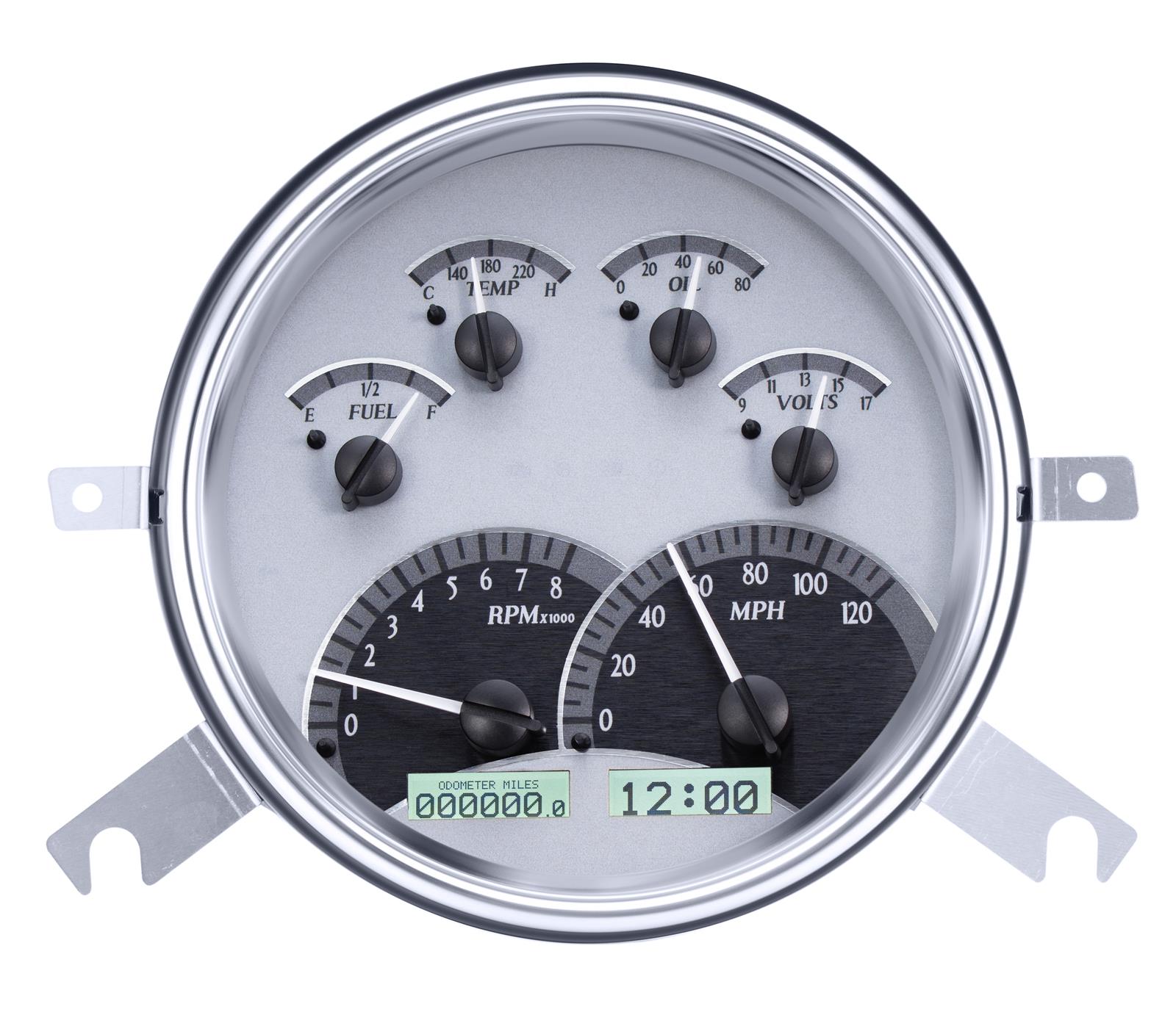 Dakota Digital VHX Series Direct-Fit Analog Gauge Systems VHX-49C-S-W