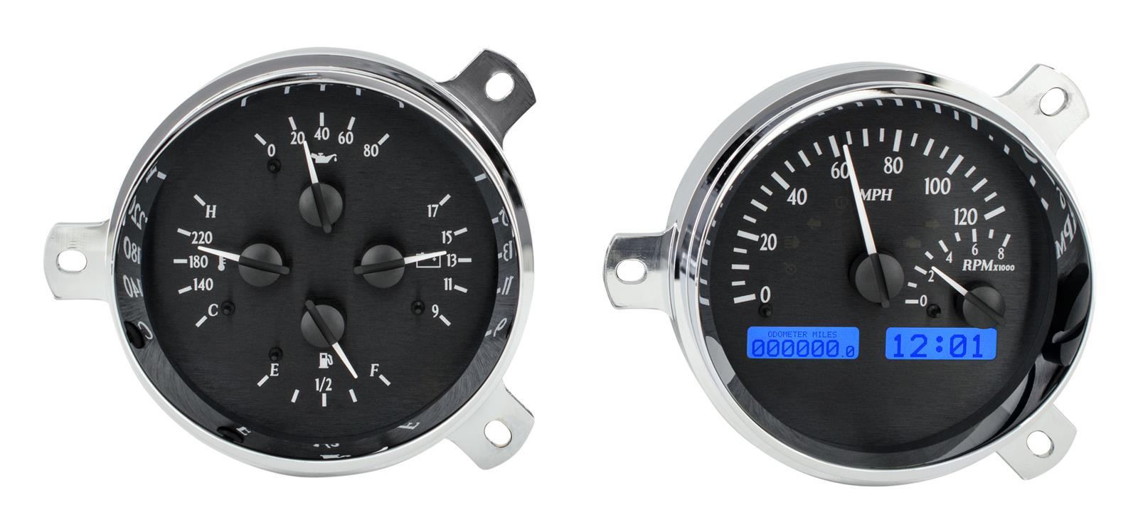 Dakota Digital VHX Series Direct-Fit Analog Gauge Systems VHX-51C-K-B