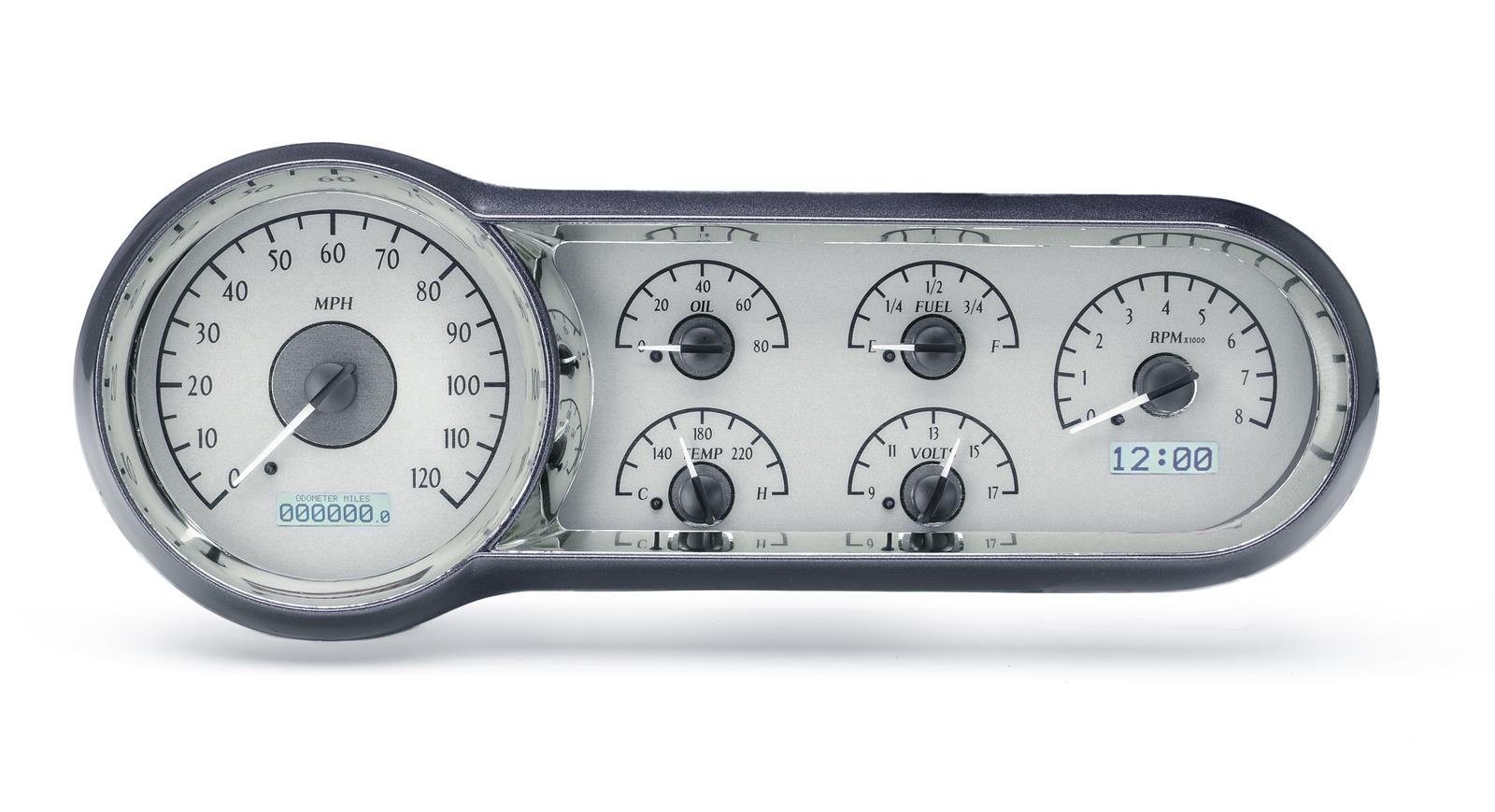 Dakota Digital VHX Series Direct-Fit Analog Gauge Systems VHX-53C-S-W