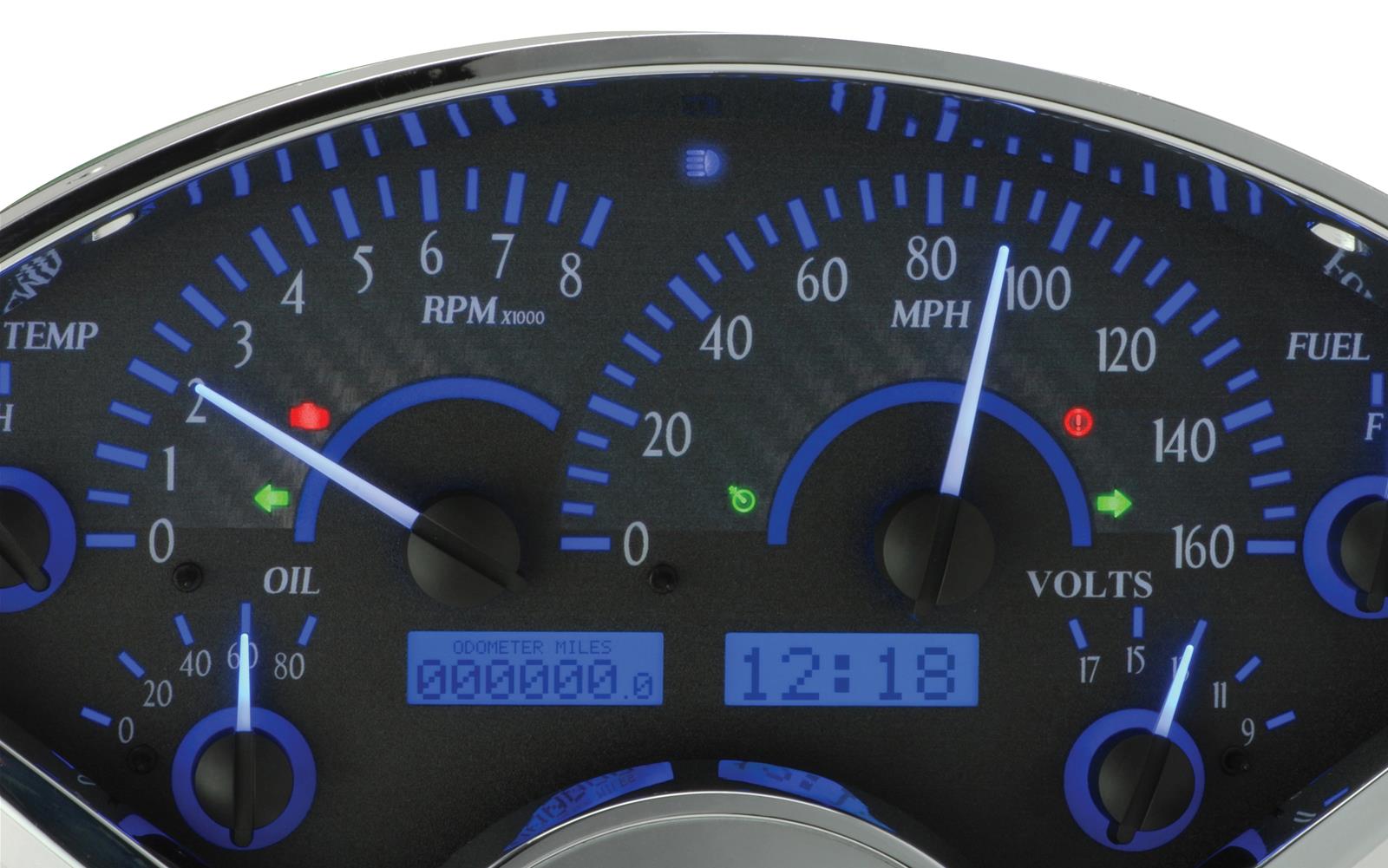 Dakota Digital VHX Series Direct-Fit Analog Gauge Systems VHX-55C-C-B