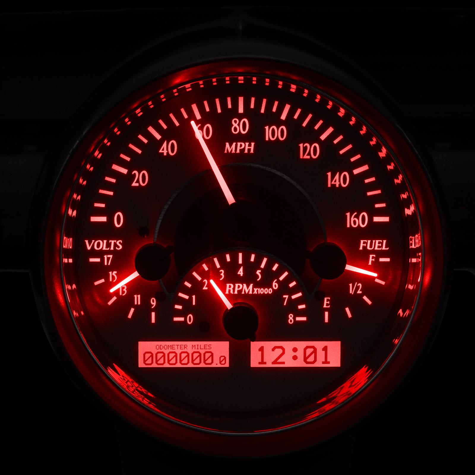 Dakota Digital VHX Series Direct-Fit Analog Gauge Systems VHX-57C-S-R