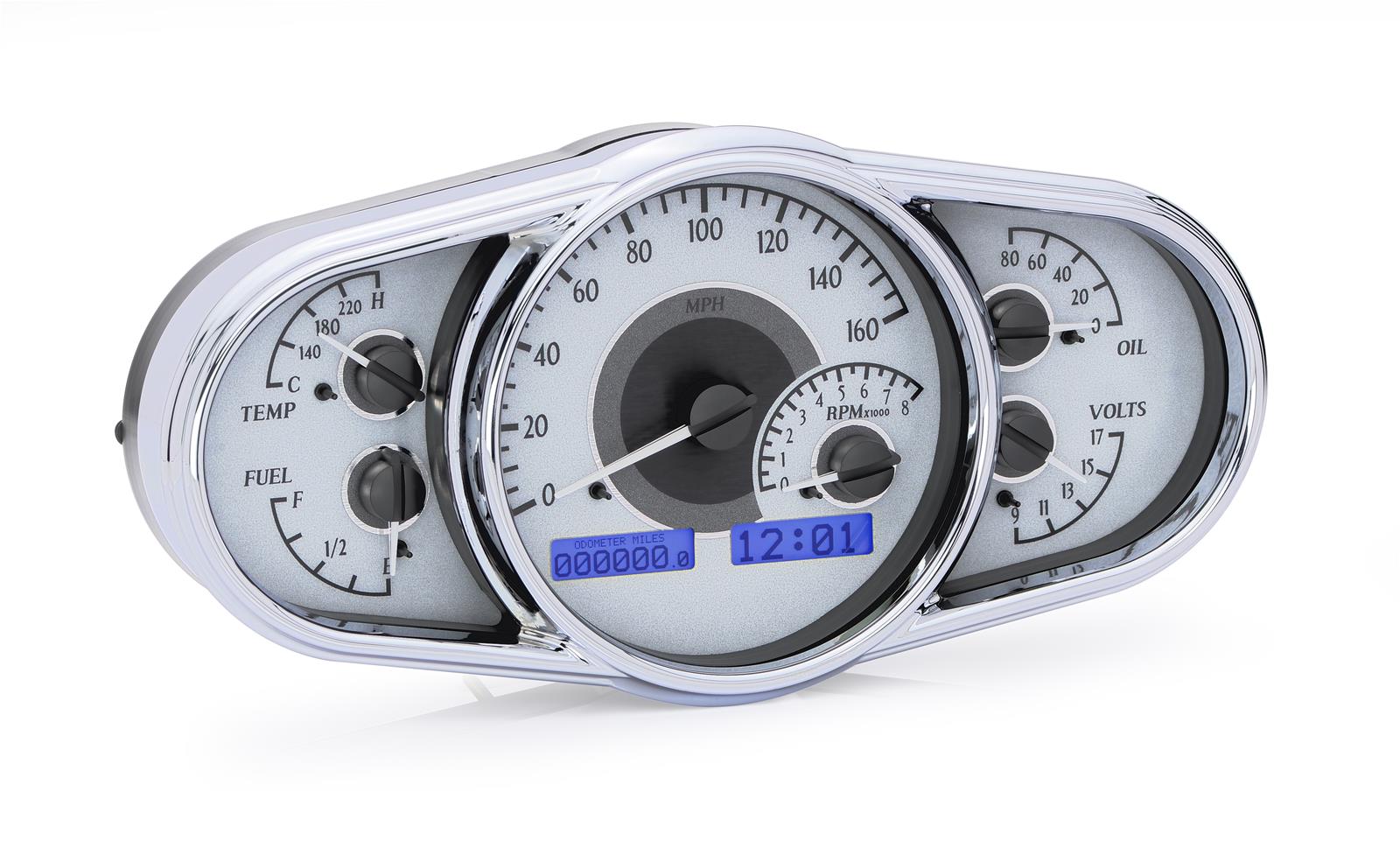 Dakota Digital VHX Series Multi-Level Elliptical Analog Gauge Kits VHX-1016-S-B