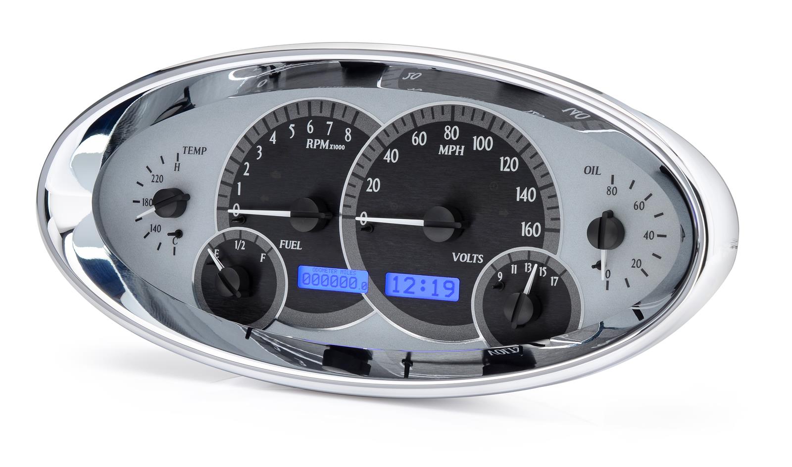 Dakota Digital VHX Series Elliptical Analog Gauge Kits VHX-1017-K-B