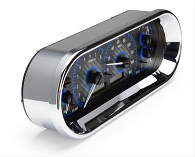 Dakota Digital VHX Series Recessed Oval Analog Gauge Kits VHX-1018-C-B