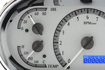 Dakota Digital VHX Series Recessed Oval Analog Gauge Kits VHX-1018-S-B