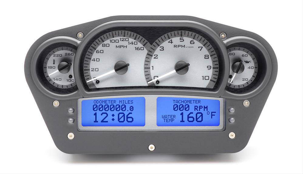 Dakota Digital VHX Series Universal Race-Inspired Analog Gauge Kits VHX-1100-S-W