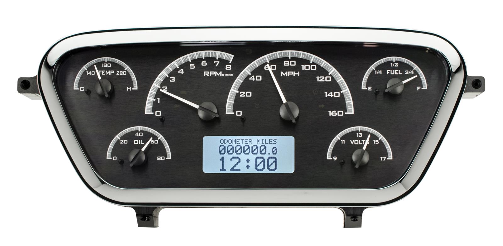Dakota Digital VHX Series Direct-Fit Analog Gauge Systems VHX-53F-PU-K-B