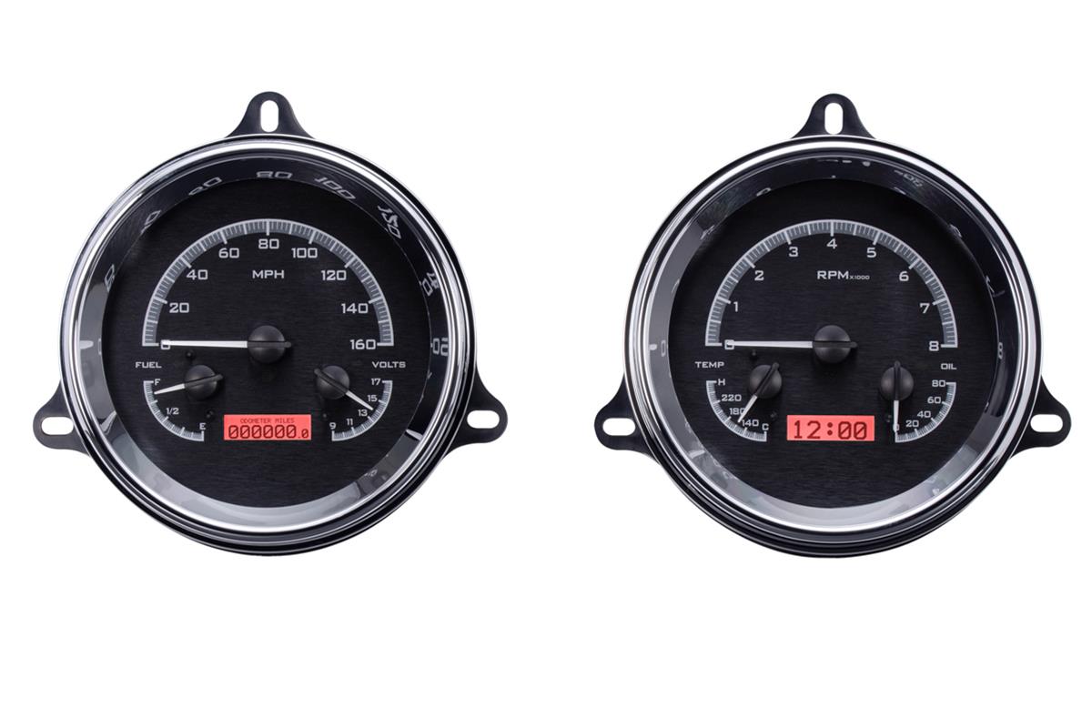 Dakota Digital VHX Series Direct-Fit Analog Gauge Systems VHX-54C-PU-K-R