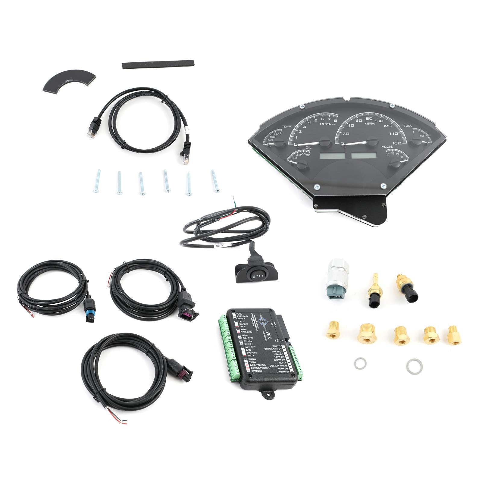 Dakota Digital VHX Series Direct-Fit Analog Gauge Systems VHX-55C-K-R