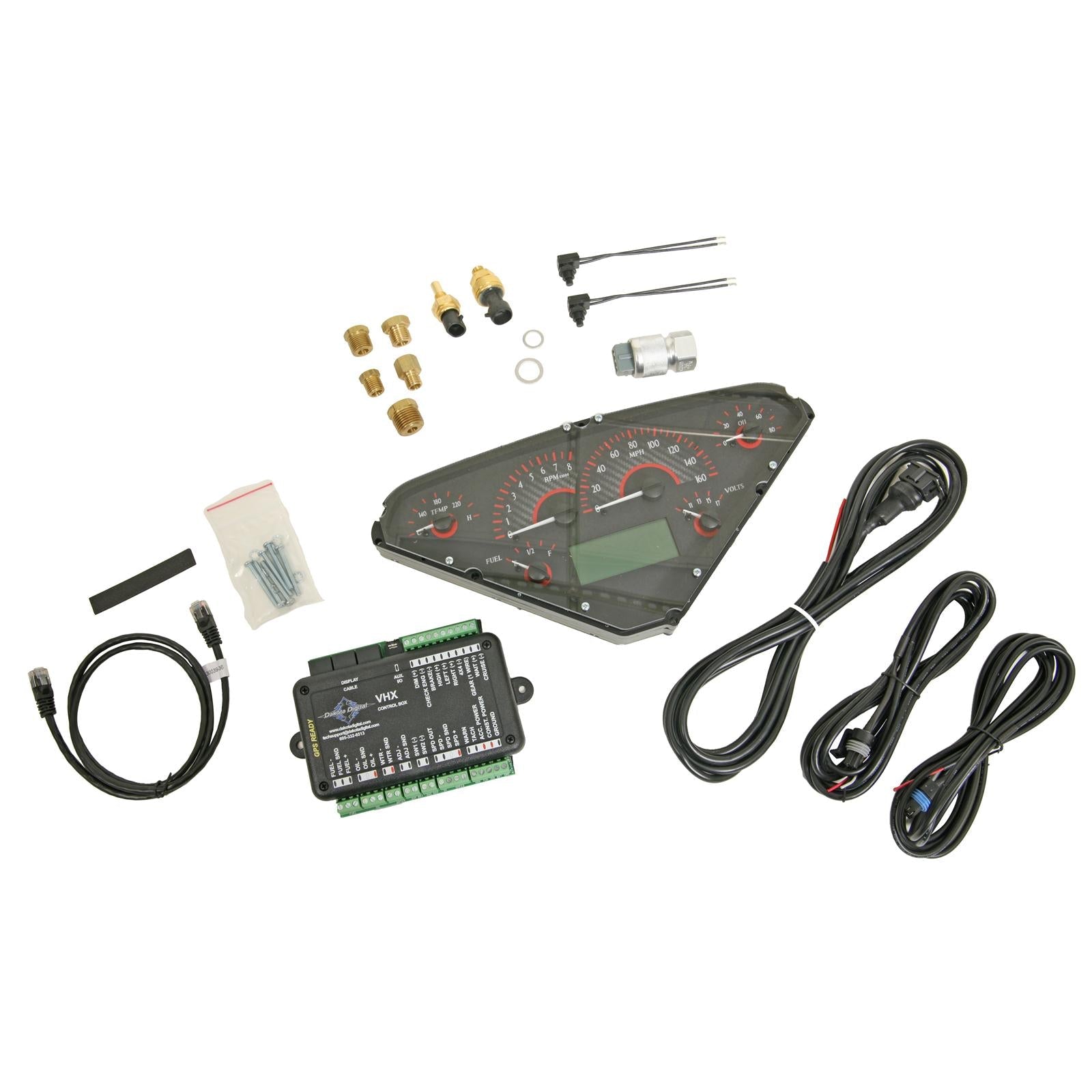 Dakota Digital VHX Series Direct-Fit Analog Gauge Systems VHX-55C-PU-C-R