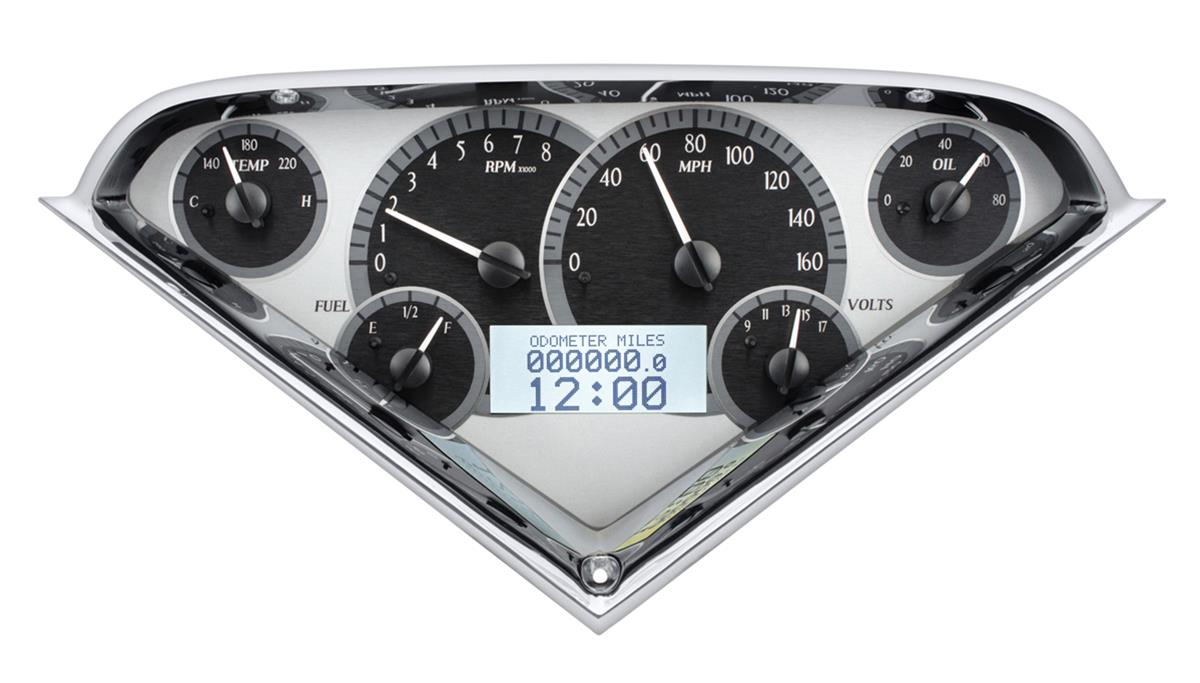 Dakota Digital VHX Series Direct-Fit Analog Gauge Systems VHX-55C-PU-S-W