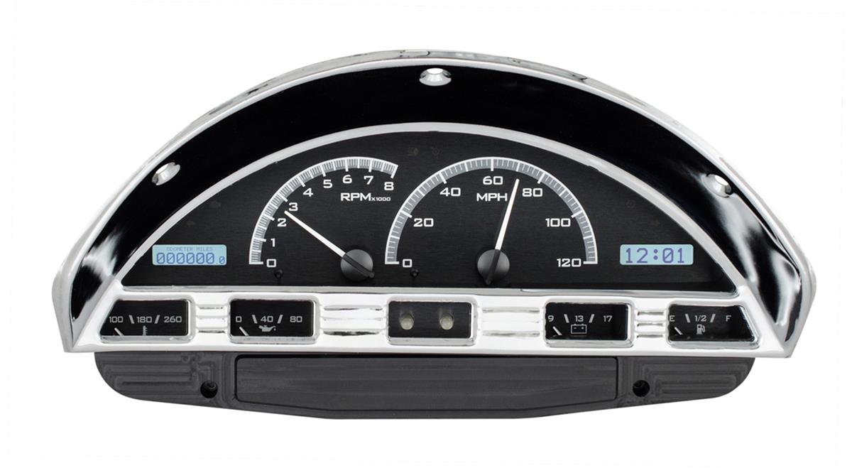 Dakota Digital VHX Series Direct-Fit Analog Gauge Systems VHX-56F-PU-K-W