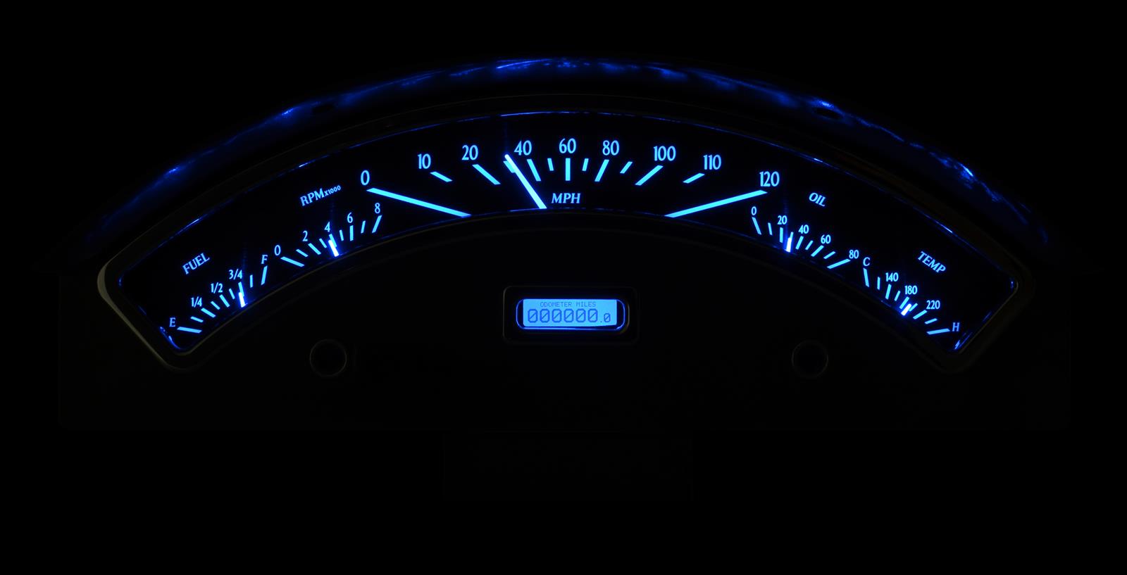 Dakota Digital VHX Series Direct-Fit Analog Gauge Systems VHX-57F-K-B