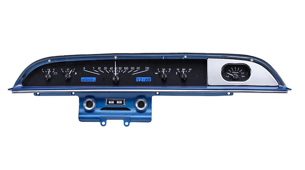 Dakota Digital VHX Series Direct-Fit Analog Gauge Systems VHX-60F-GAL-K-B